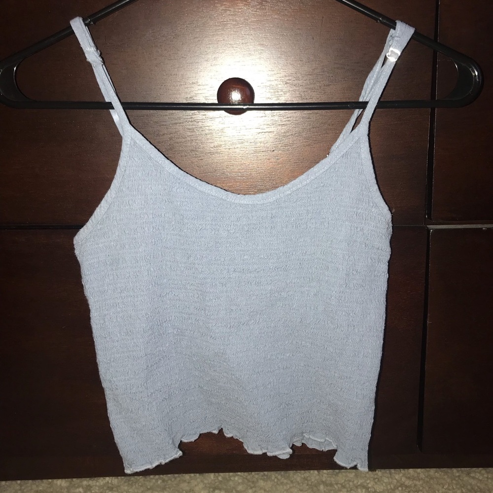 Brandy Melville light blue crop ribbed tank 💙